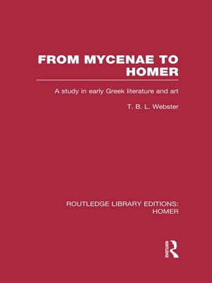 cover image of From Mycenae to Homer